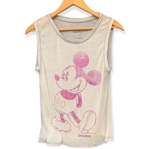 Disney Mickey Mouse Distressed Tank Size S